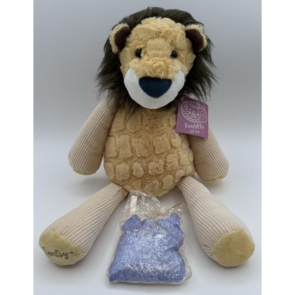 Scentsy Buddy Roarbert The Lion French Lavender Scent Pak 15" Stuffed Plush